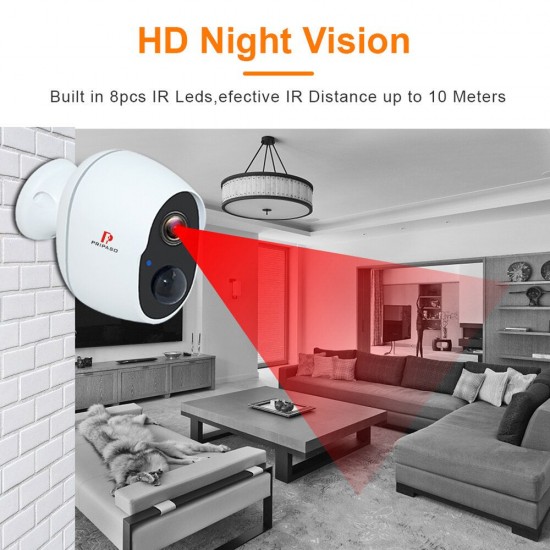 1080P Wireless Battery Powered IP CCTV Camera OutdoorIndoor Home Waterproof Security Rechargeable Wifi Battery Camera 1080P Wireless Battery Powered IP CCTV Camera OutdoorIndoor Home Waterproof Security Rechargeable Wifi Battery Camera