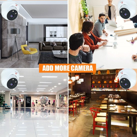 4 in 1 TVI/AHD/CVI Camera 1080P Wide View Mini Dome CCTV Camara Night Vision 3.6mm Lens Analog Camera for Home