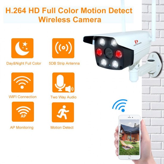 Wifi 1080P Dual Light Camera Outdoor Security Surveillance Wireless IP Camera Color Night Vision Two Way Audio