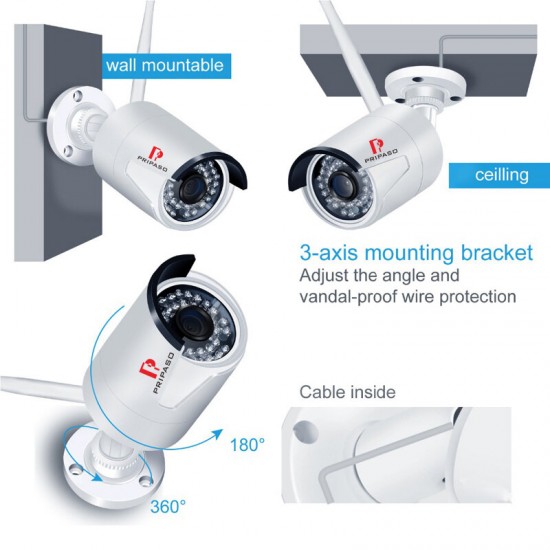 Wifi Camera Outdoor Wireless Camera 1080P Wifi Surveillance Camara Night Vision Remote Monitoring CCTV Camera