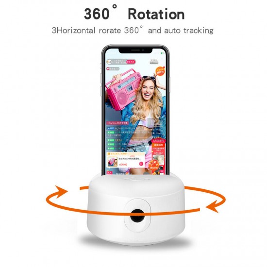 Smart Auto Face & Body Tracking Mobile Phone Holder 360° Rotation For Living Show Video Call E-class Livestream Free Your Hands