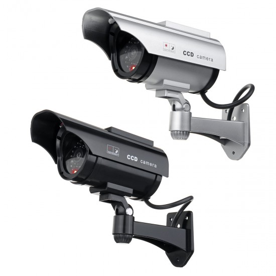 Solar Power Camera CCTV Realistic Dummy Security Cam Blinking Outdoor Solar Power Camera CCTV Realistic Dummy Security Cam Blinking Outdoor
