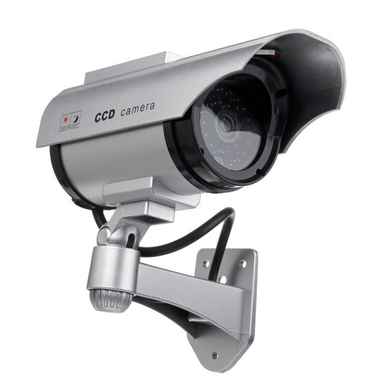 Solar Power Camera CCTV Realistic Dummy Security Cam Blinking Outdoor Solar Power Camera CCTV Realistic Dummy Security Cam Blinking Outdoor
