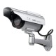 Solar Power Camera CCTV Realistic Dummy Security Cam Blinking Outdoor