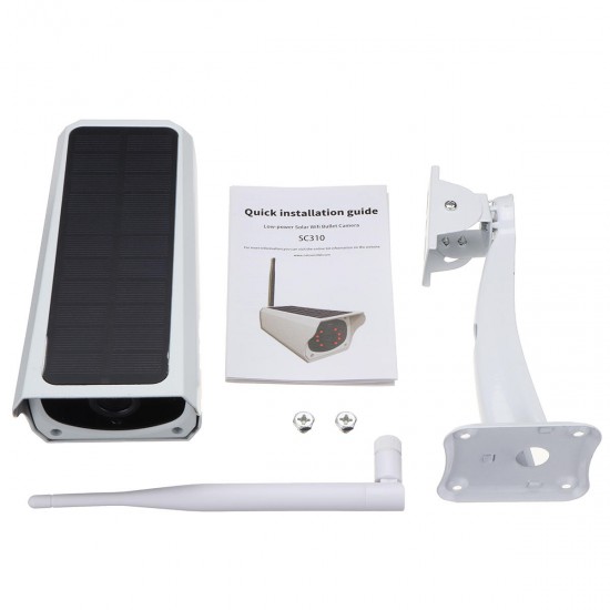 Solar Powered Wireless WIFI IP Camera 1080P HD Infrared Night Vision Waterproof Security Surveillance CCTV Dual Power Supply Long Standby Solar Powered Wireless WIFI IP Camera 1080P HD Infrared Night Vision Waterproof Security Surveillance CCTV Dual Power Supply Long Standby