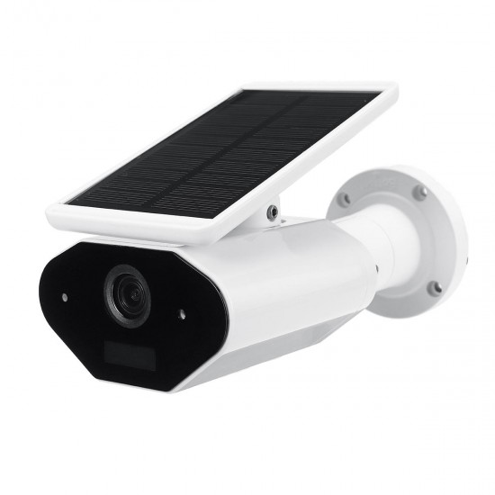 Solar Powered Wireless WiFi 1080P IP Camera Waterproof 143° Angle Night Vesion Two Way Intercom