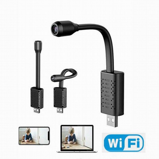U21 4K WIFI USB Camera Real-time Surveillance Motion Detect 160° IP Camera