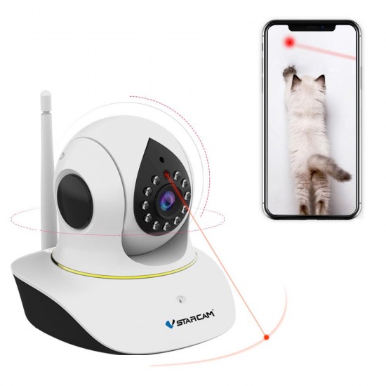 C38S-P 1080P Pet IP Camera Wifi Video Surveillance Security Camera Remote Control Laser Play with Pet Video Intercom IR Night