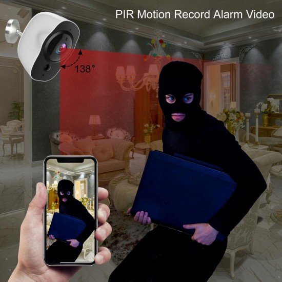 WIFI 1080P IP Camera Infrared Night Vison IP65 Waterproof Home Security Surveillance Camera Built-in Lithium Ion Battery WIFI 1080P IP Camera Infrared Night Vison IP65 Waterproof Home Security Surveillance Camera Built-in Lithium Ion Battery