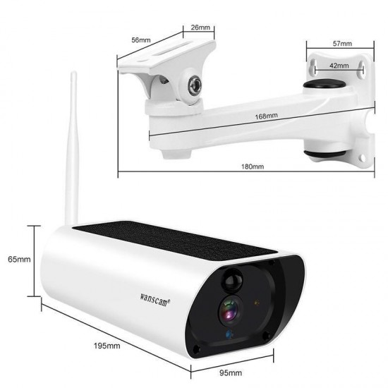 K55 Solar Power 1080P WiFi IP Camera 4X Zoom 2-way Audio Wireless Security Surveillance Outdoor Battery Powered