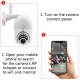 Wifi HD 1080P IP Camera 8 LEDS Infrared 6x Zoom Outdoor Camera Full-Color Night Vision Surveillance Camera Waterproof PTZ Rotation Wifi HD 1080P IP Camera 8 LEDS Infrared 6x Zoom Outdoor Camera Full-Color Night Vision Surveillance Camera Waterproof PTZ Rotation