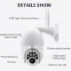 Wifi HD 1080P IP Camera 8 LEDS Infrared 6x Zoom Outdoor Camera Full-Color Night Vision Surveillance Camera Waterproof PTZ Rotation