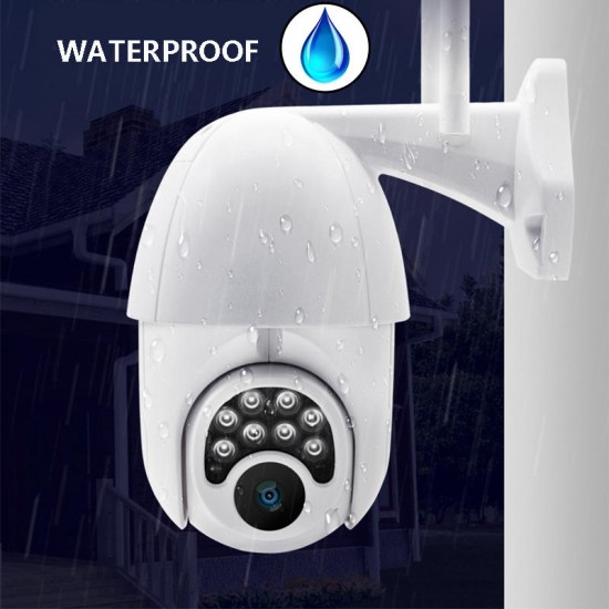 Wifi HD 1080P IP Camera 8 LEDS Infrared 6x Zoom Outdoor Camera Full-Color Night Vision Surveillance Camera Waterproof PTZ Rotation