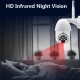 Wifi HD 1080P IP Camera 8 LEDS Infrared 6x Zoom Outdoor Camera Full-Color Night Vision Surveillance Camera Waterproof PTZ Rotation
