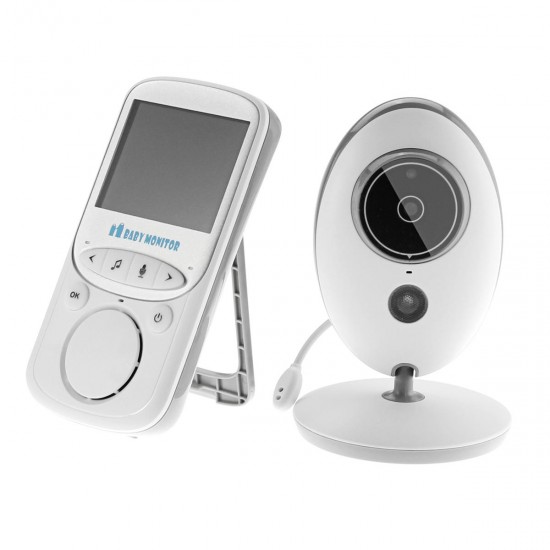 Wireless Baby Monitors 2.4GHz Color LCD Audio Talk Night Vision Video Temperature Music Player