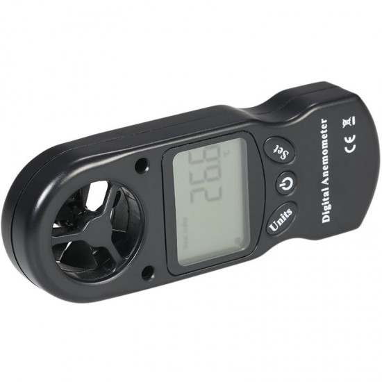 3 in 1 Handheld Digital Anemometer Wind Speed Meter Thermometer Hygrometer Temperature & Humidity Tester with LCD Backlight