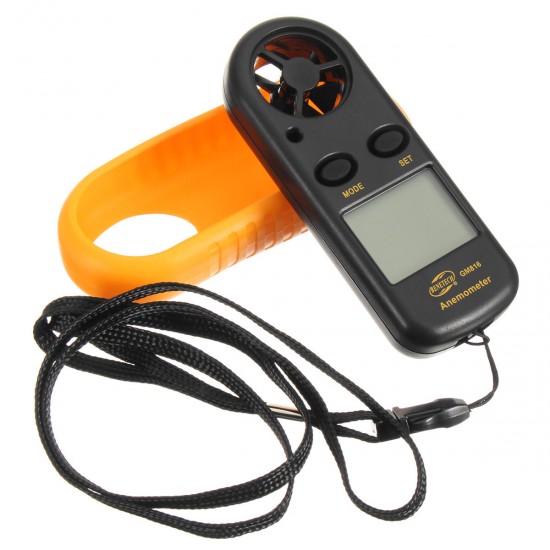 Digital LCD Anemometer Thermometer Air Wind Speed Meter Temperature Tester