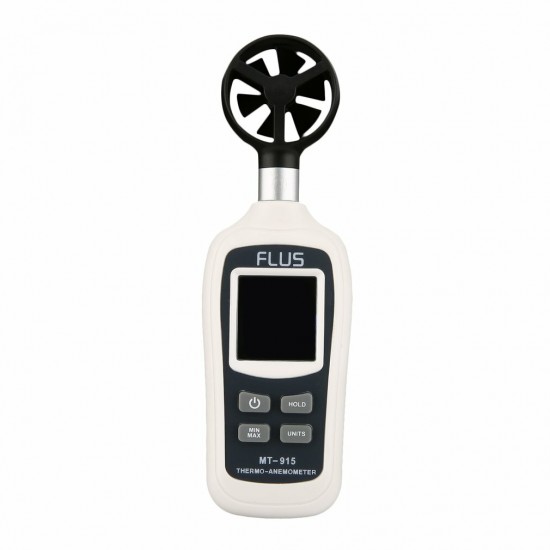 FLUS MT-915 Handheld Digital Anemometer LCD Backlight Air Wind Speed Meter Support Over Range Indication FLUS MT-915 Handheld Digital Anemometer LCD Backlight Air Wind Speed Meter Support Over Range Indication
