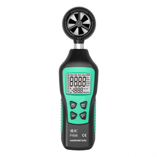 FY856 Digital Anemometer Portable Anemometro Thermometer Wind Speed Gauge Meter Windmeter LCD Digital Hand-held Anemometer FY856 Digital Anemometer Portable Anemometro Thermometer Wind Speed Gauge Meter Windmeter LCD Digital Hand-held Anemometer