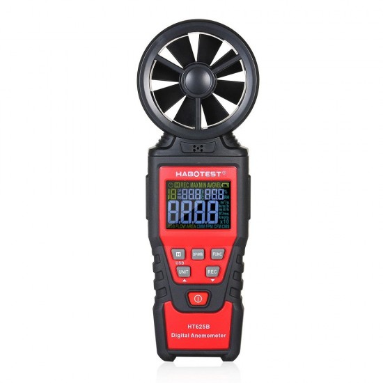 HT625A/HT625B Digital Anemometer Handheld Wind Speed Meter Gauge for Measuring Wind Speed and Data Hold Function