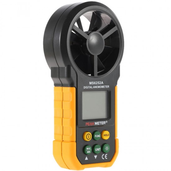 MS6252A Multifunctional Digital Anemometer Air Volume Tachometer Wind Air Speed Tester