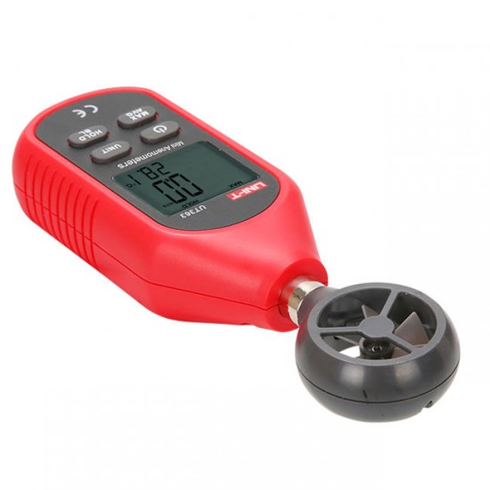 UT363 Mini Digital Wind Speed Meter Pocket Anemometer Speed Temperature Tester Thermometer