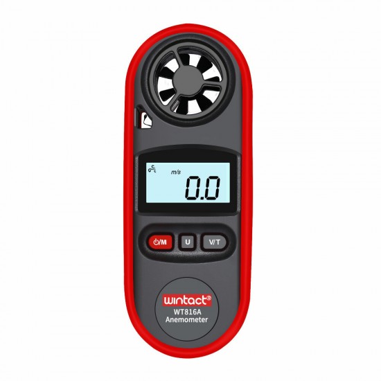 WT816A Wind Speed Meter IP67 Waterproof with Backlight Display Temperature Measurement Six Units of Air Velocity M/s Km/h ft/min Knots mph bft WT816A Wind Speed Meter IP67 Waterproof with Backlight Display Temperature Measurement Six Units of Air Velocity M/s Km/h ft/min Knots mph bft