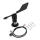Wind Sensor Garden Signal Output Aluminum Alloy Wind Direction Sensor Wind Vane Speed Measuring Instrument Wind Sensor Garden Signal Output Aluminum Alloy Wind Direction Sensor Wind Vane Speed Measuring Instrument