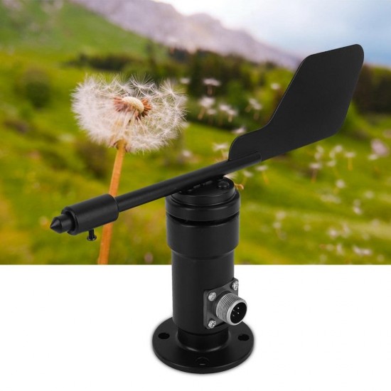 Wind Sensor Garden Signal Output Aluminum Alloy Wind Direction Sensor Wind Vane Speed Measuring Instrument Wind Sensor Garden Signal Output Aluminum Alloy Wind Direction Sensor Wind Vane Speed Measuring Instrument
