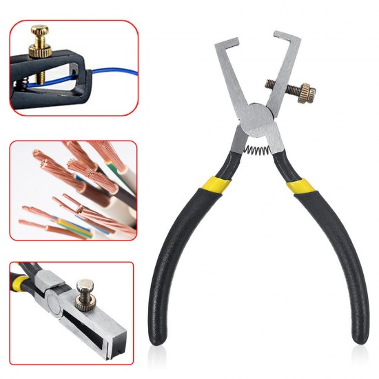 6 Inch Wire Stripper Crimper Cable Stripping Plier Adjustable Nut Cutter Tool