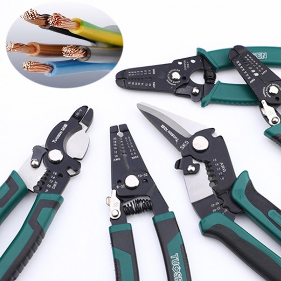 7 Inch Multifunctional Wire Stripper Plier Cable Crimper Cutter Decrustation Wire Pliers 7 Inch Multifunctional Wire Stripper Plier Cable Crimper Cutter Decrustation Wire Pliers