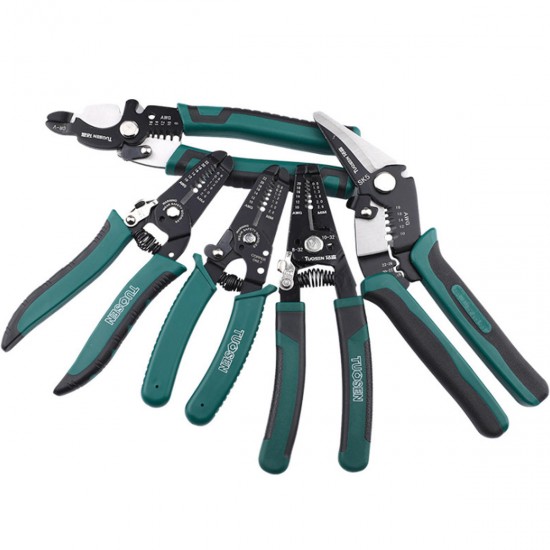 7 Inch Multifunctional Wire Stripper Plier Cable Crimper Cutter Decrustation Wire Pliers