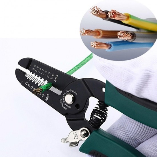 7 Inch Multifunctional Wire Stripper Plier Cable Crimper Cutter Decrustation Wire Pliers