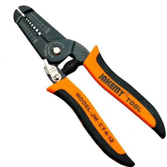 JM-CT4-12 Wire Cutter Stripper Heavy Duty 7.0 Inch AWG Metric Scale