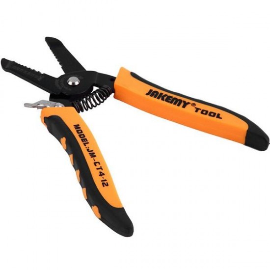 JM-CT4-12 Wire Cutter Stripper Heavy Duty 7.0 Inch AWG Metric Scale