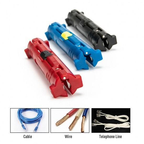 Multi-function Electric Wire Stripper Pen Rotary Coaxial Wire Cable Pen Cutter Stripping Machine Pliers Tool for Cable Puller To