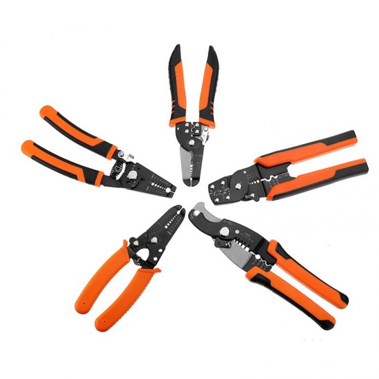 Multifunctional Cable Crimper Electric Wire Stripper Cutter Scissor Pliers