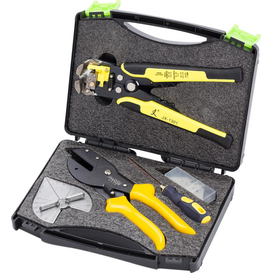 JX-C1813 Universal Angle Cutter Mitre Shear Scissors Terminals Wire Stripper Tools Set