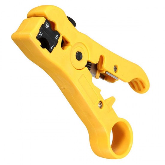 Rotary Coax Coaxial Cable Wire Cutter Stripping Tool RG59 RG6 RG7 RG11 Stripper