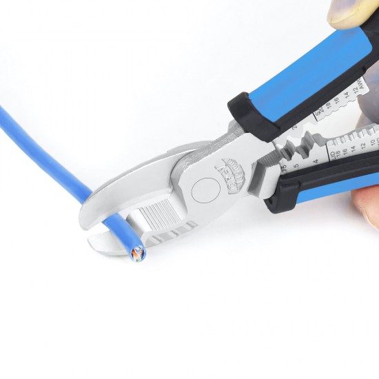 8inch Multitool Long Nose Pliers Wire Stripper Side Cutters Pliers Crimping Tool Wire Cutter End Cutting DIY Hand Tool