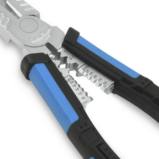 8inch Multitool Long Nose Pliers Wire Stripper Side Cutters Pliers Crimping Tool Wire Cutter End Cutting DIY Hand Tool