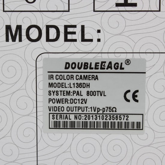 1/4 CMOS 139+8510 IR-CUT 800TVL Waterproof Security Camera L136DH
