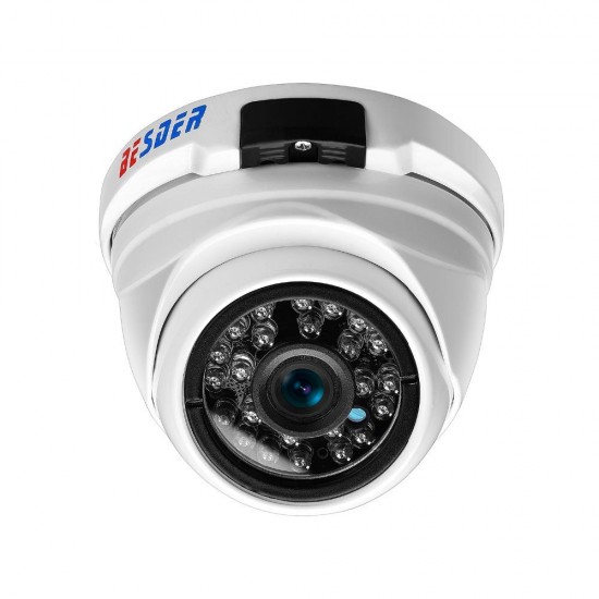 Wide Angle 2.8mm 720P 960P 1080P CCTV Dome Camera Indoor Outdoor Vandalproof ONVIF Infrared Metal Case IP camera