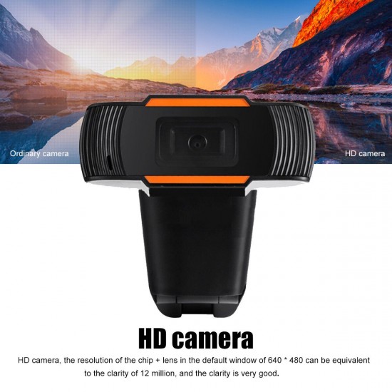 HD Digital Webcam PC Camera Recording Video Auto Focusing USB 2.0 & Microphone