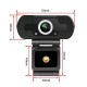 HD Webcam Wired 1080P with Microphone PC Laptop Desktop USB Webcams Pro Streaming Computer Camera