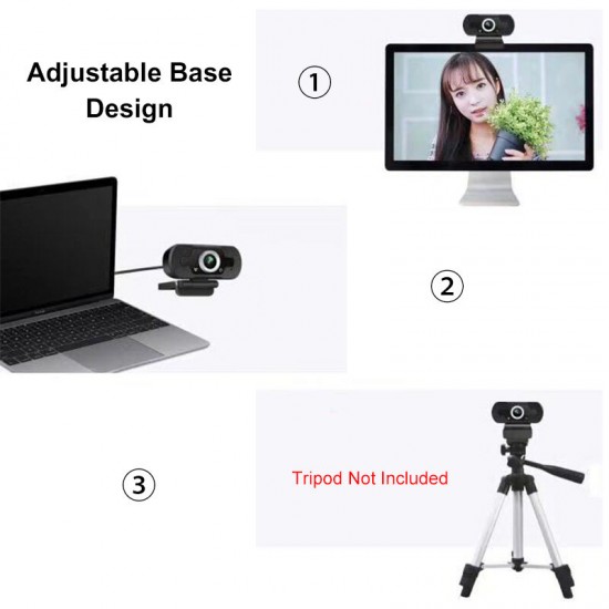 HD Webcam Wired 1080P with Microphone PC Laptop Desktop USB Webcams Pro Streaming Computer Camera HD Webcam Wired 1080P with Microphone PC Laptop Desktop USB Webcams Pro Streaming Computer Camera