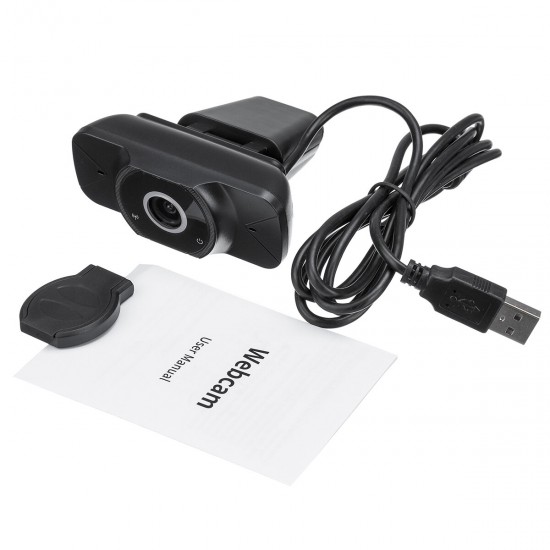 USB 2.0 Webcam Auto Focusing Web Camera Cam with Microphone For Laptop Desktop