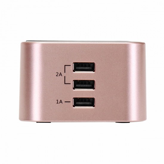 10W 3 USB Ports Wireless Charger Fast Charging Pad Phone Holder AC Adapter for Mobile Phone