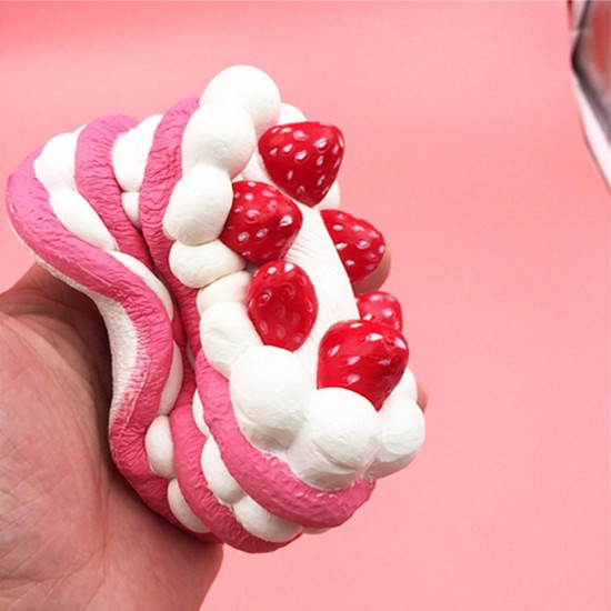 12CM Squishy Strawberry Vanilla Cake Slow Rising Scented Phone Charm Kid Toy HOT 12CM Squishy Strawberry Vanilla Cake Slow Rising Scented Phone Charm Kid Toy HOT