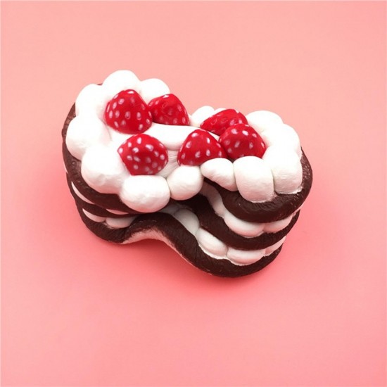 12CM Squishy Strawberry Vanilla Cake Slow Rising Scented Phone Charm Kid Toy HOT 12CM Squishy Strawberry Vanilla Cake Slow Rising Scented Phone Charm Kid Toy HOT